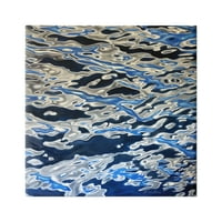 Stupell Industries valuri de apă abstracte valuri moderne de mare adâncime Galerie de artă grafică învelită pe pânză artă de perete