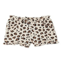 Garanimals Baby Girls Leopard imprimare Paperbag talie pantaloni scurți, dimensiuni 0 3M-24M
