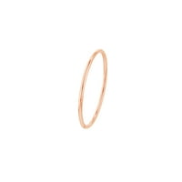 14kt Rose Gold femei rotund sârmă stivuibile inel