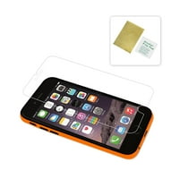 Carcasă pentru bara de protecție Iphone cu Protector de ecran din sticlă temperată în portocaliu pentru utilizare cu Apple Iphone
