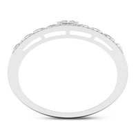 Imperial 1 3CT TDW diamant 10k aur alb inel de logodna