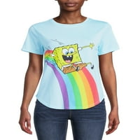 Tricou grafic pentru femei SpongeBob cu mâneci scurte