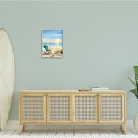 Stupell Indtries scaun pliant Sunset Beach peisaj de vară Ombre Sky, 20, Design de Julie DeRice