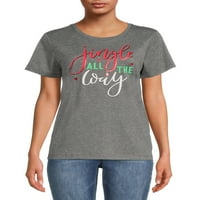 Mod de a sărbători tricoul Grafic Jingle de Crăciun pentru femei