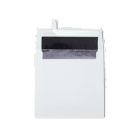 Plicuri pătrate căptușite cu folie LUXPaper w Peel & Press, căptușeală albă W Silver LU, pachet de 50