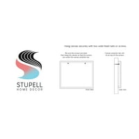 Stupell Industries Petal Silhouettes Gallery expoziție Galerie de artă grafică învelită pe pânză imprimată artă de perete, Design