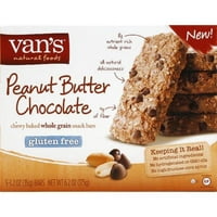 Van ' s Natural Foods fără Gluten unt de arahide ciocolată Snack baruri, 1. oz, conte