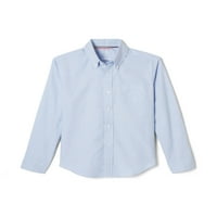 Franceză Toast Băieți Școală Uniformă Maneca Lunga Oxford Shirt, Dimensiuni 4 - & Husky