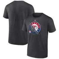 Bărbați fanatici marca Heather cărbune Texas Rangers critice pentru succes T-Shirt