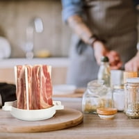 Bacon cuptor cu microunde Bacon Cooker Mess-Free & Splatter-Prof ușor de utilizat
