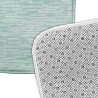 Pur Și Simplu Daisy 34 21 Microfibră De Pluș Aqua Marled Tricot Dungă Baie Mat