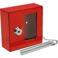 Barska mici breakable cheie de urgență blocare metal Bo cu ciocan atașat, roșu