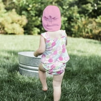 eu joc. Baby și Toddler fete Zburli Tankini costum de baie cu Snap reutilizabile absorbant Scutec