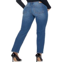 Sofia Jeans by Sofia Vergara Veronica a distrus blugi drepți cu talie înaltă, femei