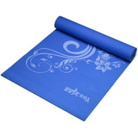 Yes4All premium PVC imprimate Design Yoga Mat Mystic Lilly Albastru