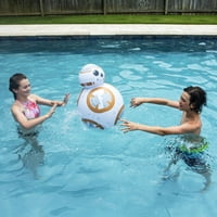 Mod de înot 26 Star Wars BB - Droid Gonflabil de dimensiuni naturale jucărie pentru piscină pentru 2 persoane-Alb Auriu