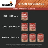 Olympic Wood Protector exterior Stain Plus etanșant într-unul, Solid, avalanșă, galon