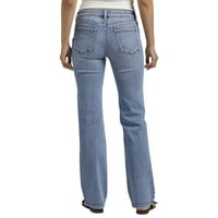 Silver Jeans Co. Blugi Bootcut pentru femei Be Low Low Rise, dimensiuni talie 24-34