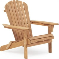 Aukfa Patio scaun Set de-pliere Adirondack scaun Lounge scaun pentru exterior-maro