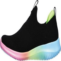 Skechers Copii Fete Ultra Fle - Sherbet Pas Sneaker, 4.5, Negru Multi