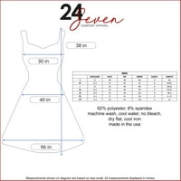 24seven Comfort îmbrăcăminte Fit și Flare Genunchi lungime maternitate rezervor rochie