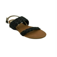 Sandale duble împletite Victoria K pentru femei, Sandale de zi cu zi, sandale de vară de vacanță, culori dimensiune 6-10
