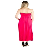 24seven Comfort îmbrăcăminte maternitate Strapless Maxi rochie
