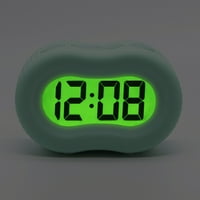 Timelink cauciuc Smartlight moda digital LCD noptiera sau ceas cu alarmă de călătorie-Mint Green
