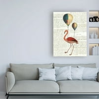 Marcă comercială Fine Art 'Flying Flamingo' Canvas Art de Sue Schlabach
