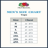 Tricou cu mânecă lungă Eversoft pentru bărbați Fruit of the Loom, pachet, Dimensiuni S-4XL