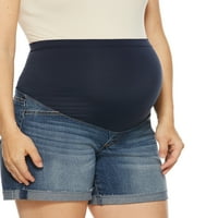 Sofia Jeans by Sofia Vergara pantaloni scurți Lila pentru gravide pentru femei cu bandă completă pentru burtă