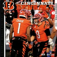 Calendarul De Perete Al Echipei Cincinnati Bengals