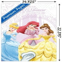 Disney Princess-Poster de perete cu sclipici și Glamour, 14.725 22.375
