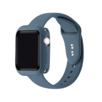 Posh Tech aur Silicon înlocuire Band și bara de protecție Set Pentru Apple Watch Series 1,2,3,4,5,6,7, & SE - Size