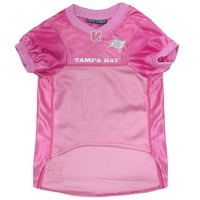 Animale de companie primul NFL Tampa Bay Buccaneers tricou roz pentru câini și pisici, tricouri de fotbal licențiate-Mediu