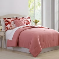 Fire moderne pat reversibil într-o pungă, Floral roșu, Florentina, rege