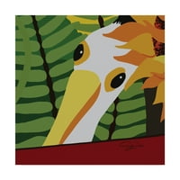 Marcă comercială Fine Art 'Peeping Pelican' Canvas Art de Cindy Wider