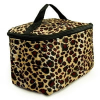 Drăguț Leopard model portabil Travel organizarea cosmetice machiaj Sac pentru femei