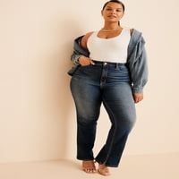 Sofia Jeans femei Plus Dimensiune Curvy Super High-Rise clasic Slim 90s blugi drepte