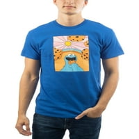 Sesame Street Cookie Monster tricou grafic pentru bărbați și bărbați Mari
