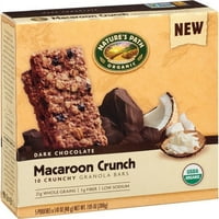 Calea naturii Macaroon Organic Crunch Granola Baruri, 7. oz