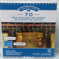 Timp de vacanță 70ct Multicolor LED Micro Icecicle-stil lumini de Crăciun