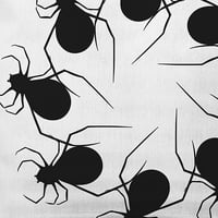 Pur Și Simplu Daisy 20 20 Spider Cununa Decorative Arunca Perna, Alb
