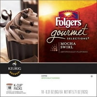 Folgers Gourmet Selecții Mocha Swirl Cafea K-Ceașcă, 0. oz, conte