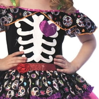 Vânzător etichetare Toddler Halloween Costume Ziua Morților 3-4t