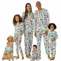 Dr. Seuss' pijamale de familie Grinch pentru animale de companie, 1 bucată