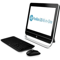 Desktop HP Pavilion 20-b013w all-in-One restaurat cu procesor AMD E1-accelerat, Memorie de 4 GB, Monitor de 20, Hard disk de 500