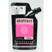 Sennelier acrilic Abstract, 120ml, Fluorescent, Roz Fluorescent