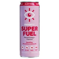 SUPER combustibil energie naturală și vitamine, limonadă de căpșuni, 11,5 oz