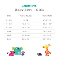 Garanimals Baby Girl Leggings Multipack, 3-Pack, Dimensiuni 0 3-Luni